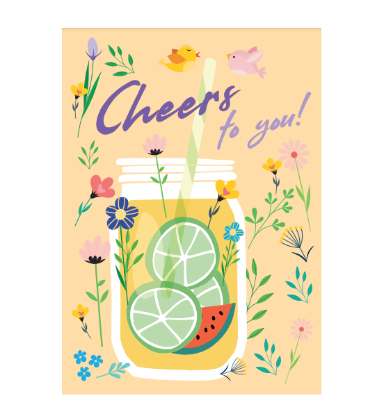 Cheers Cocktail Card